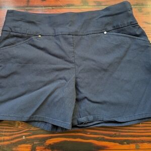 INC International Concepts Navy Stretch Shorts | Size 6